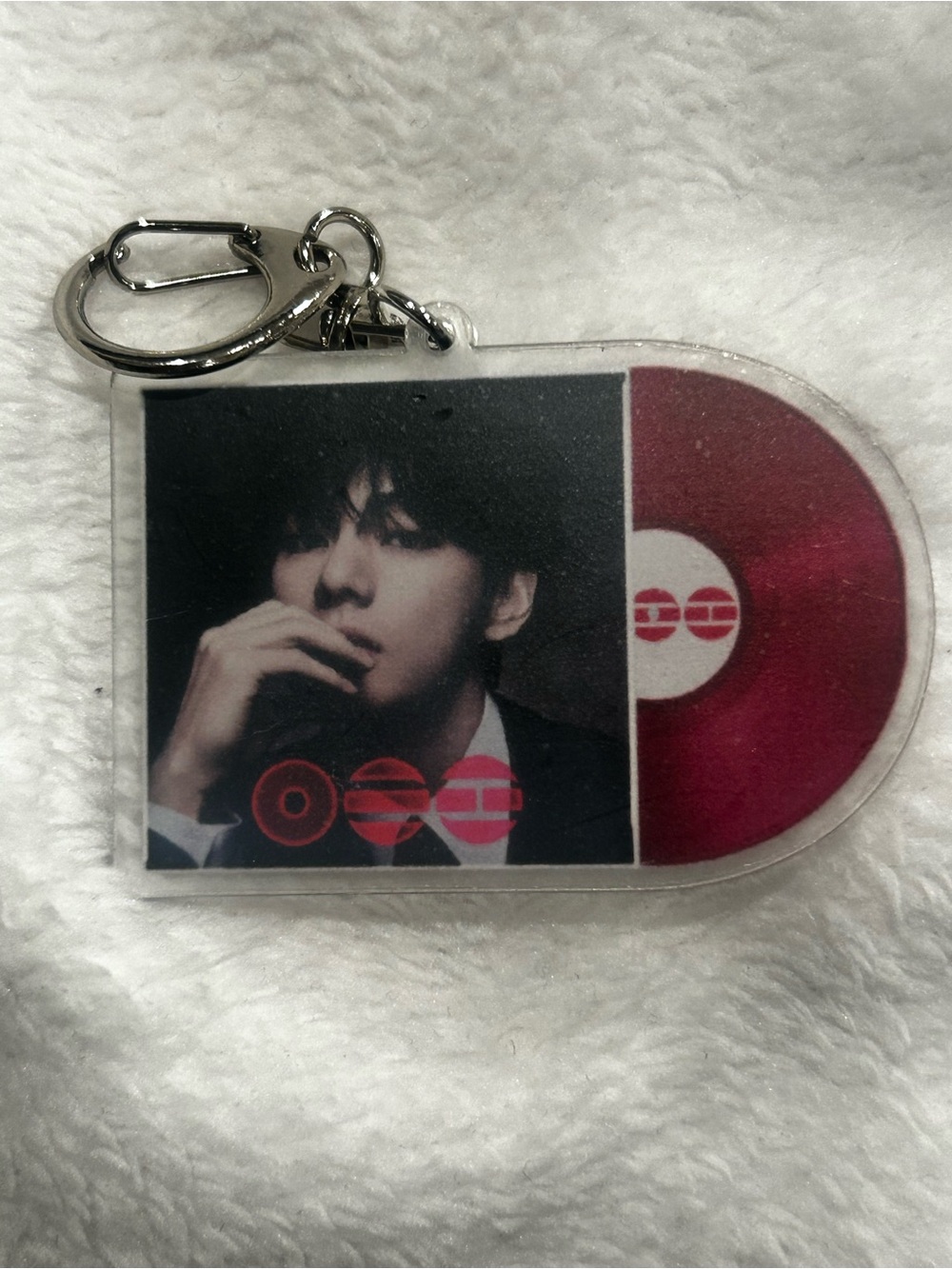 8 pieces, FULL SET BTS Arirang Purple Vinyl Record Keychain - Picture 3 of 9